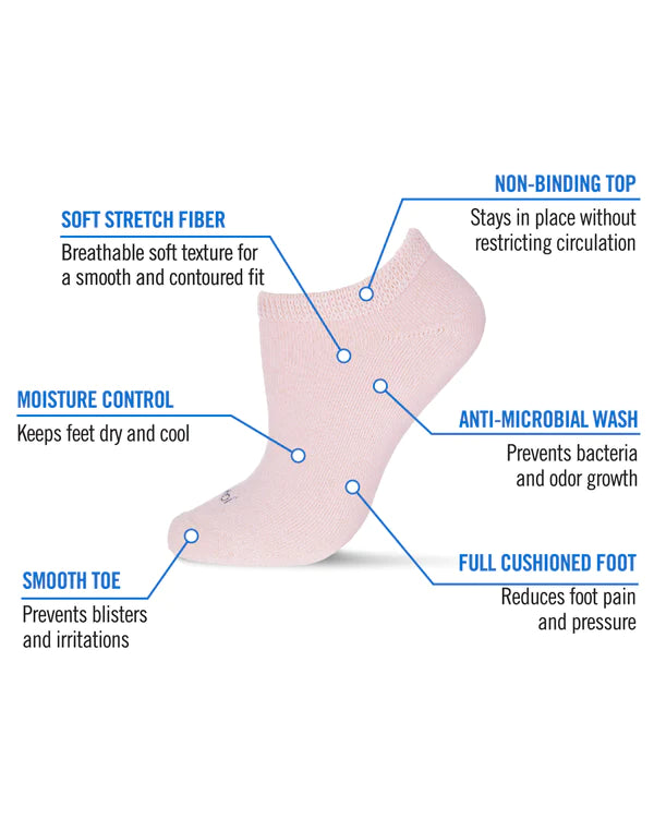 Diabetic Full Cushion Lowcut- 2 Pair