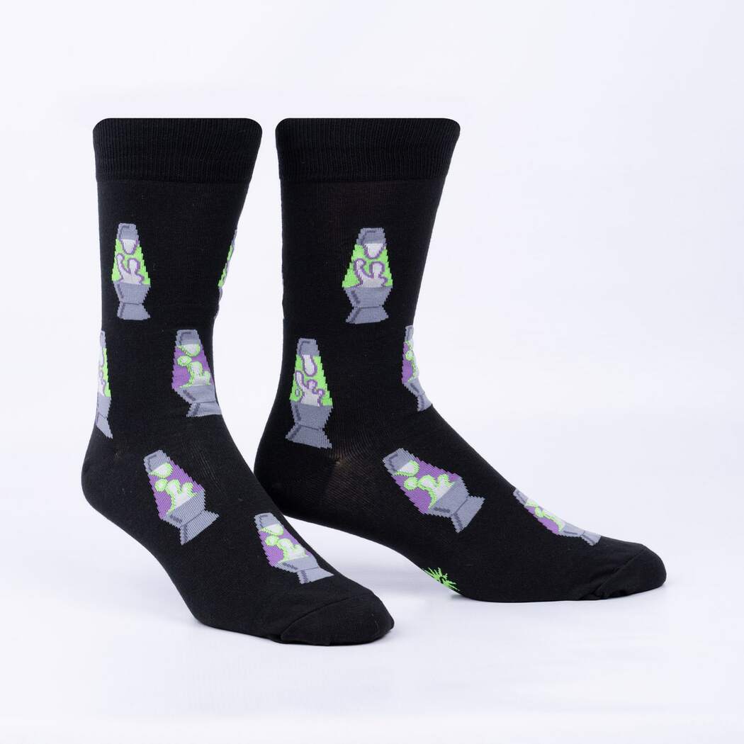 Men's "Lava My Life" Glow in the dark Crew Socks