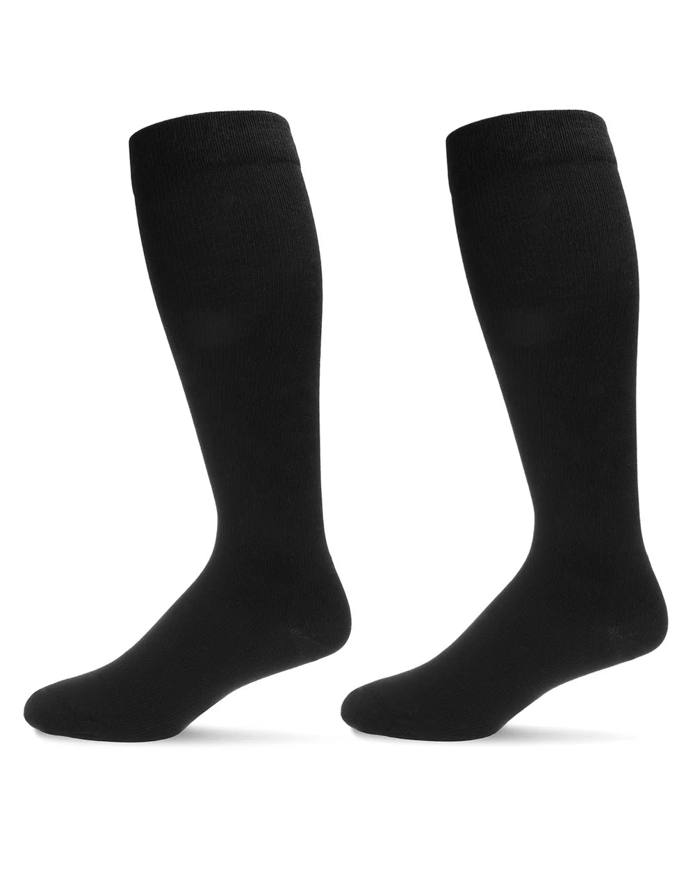 2 Pairs of Solid Cotton Compression Socks