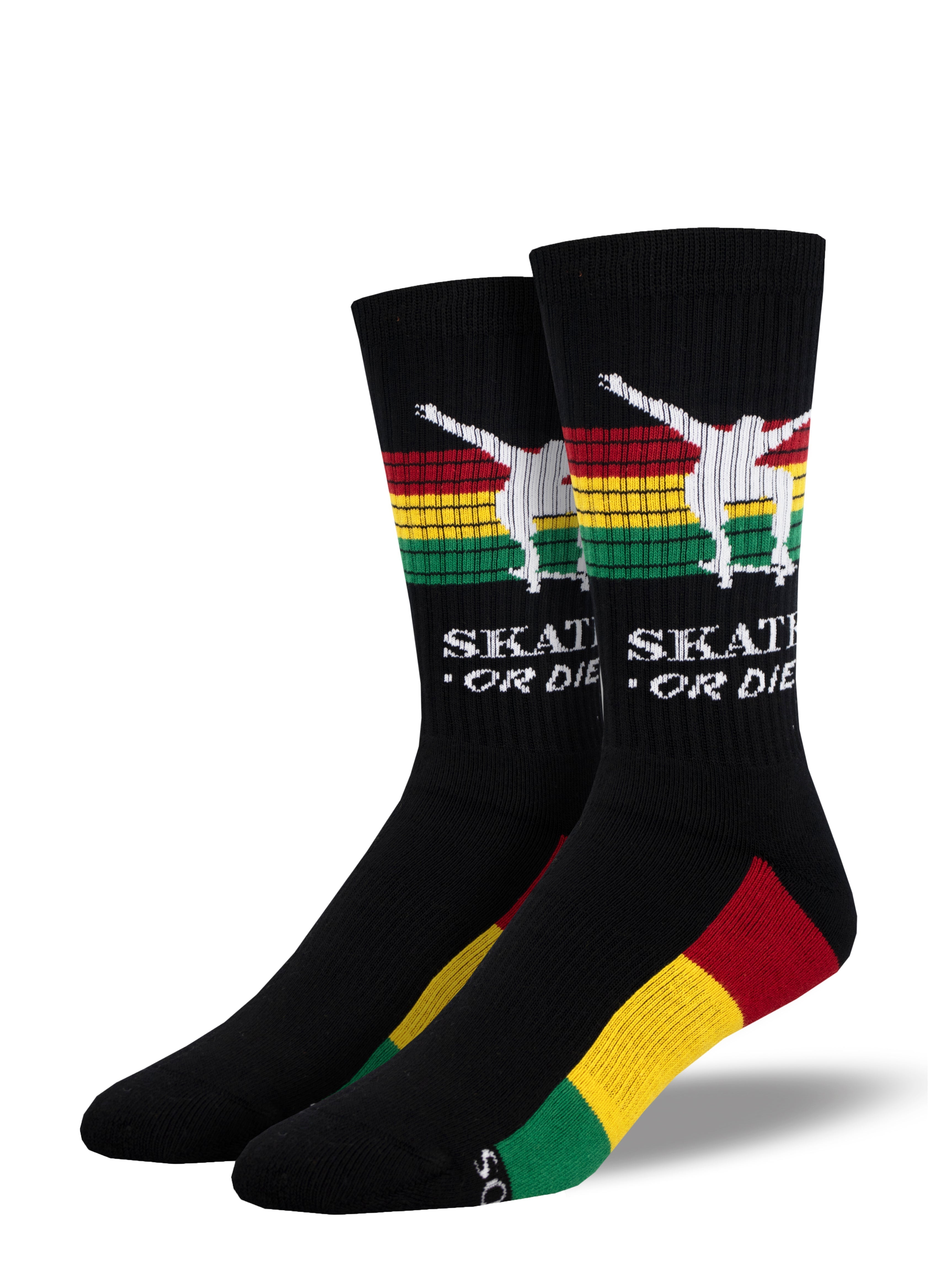 Athletic Novelty Crew "Skate Or Die" Socks