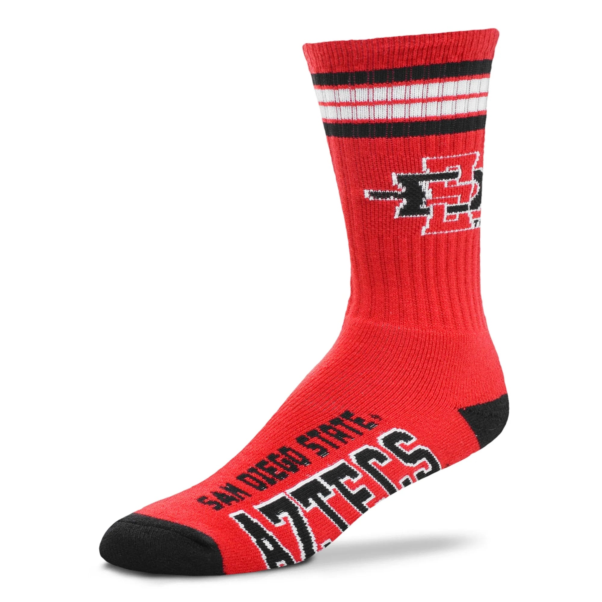 College "4 Stripe Deuce" Socks
