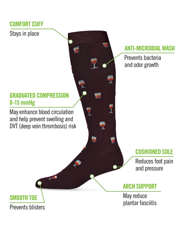 Men's Bamboo Blend Compression Socks