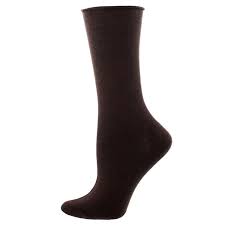 Women's Bamboo "Solid" Roll Top Socks