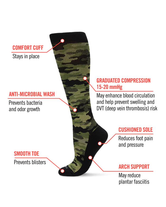 Printed Nylon Compression Socks