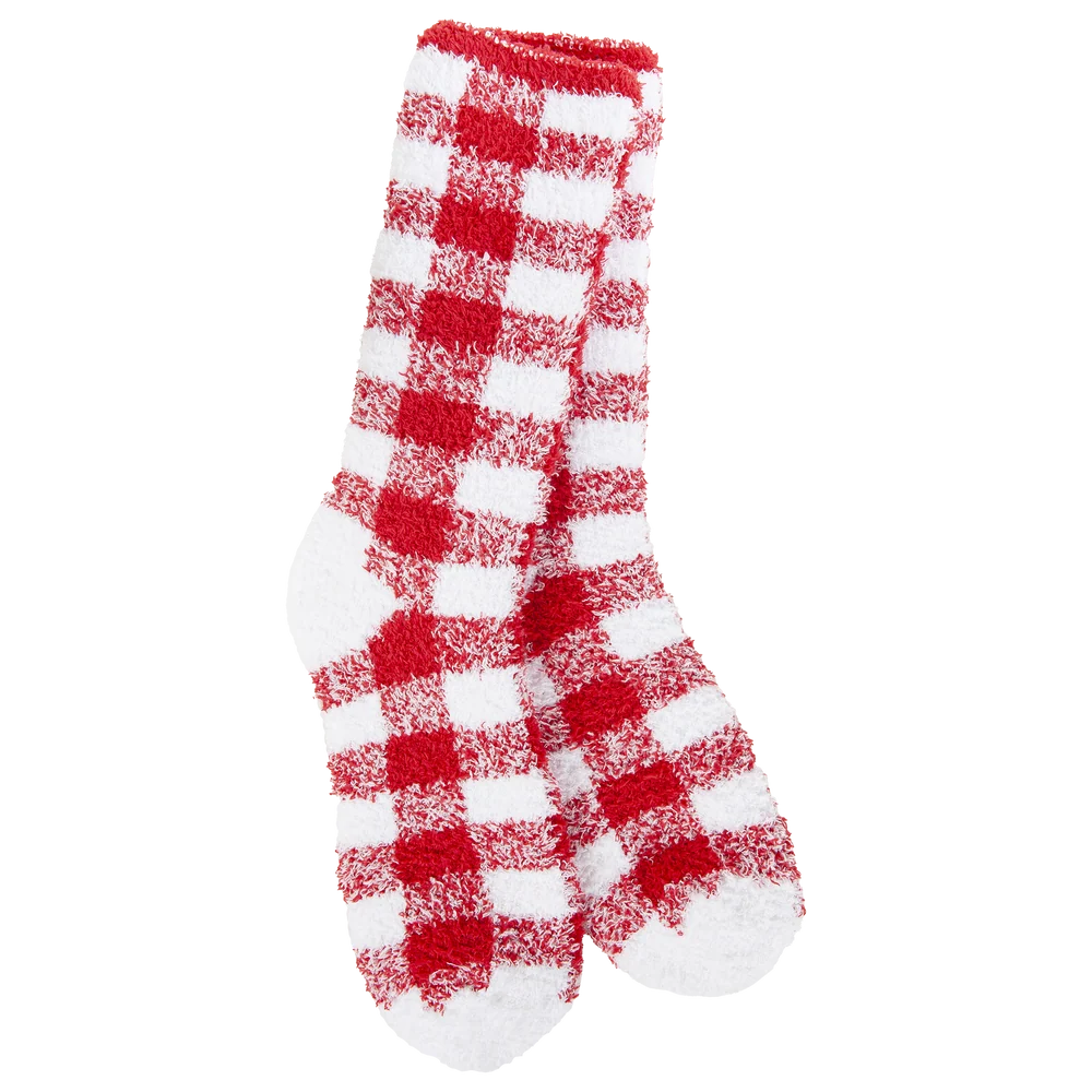 Fuzzy "Knit Pickin Fireside Crew" Socks