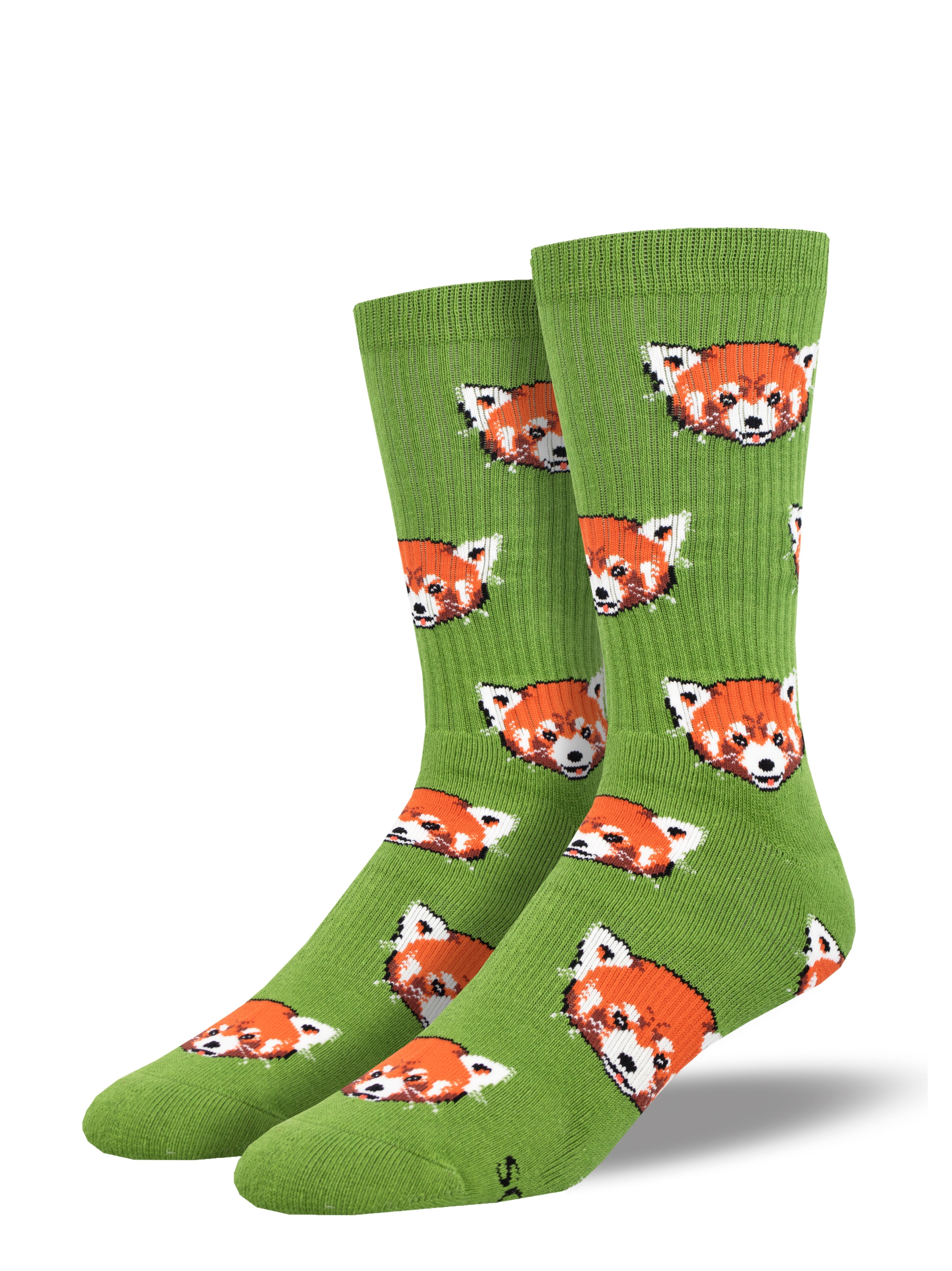 Athletic Novelty Crew "Red Panda" Socks