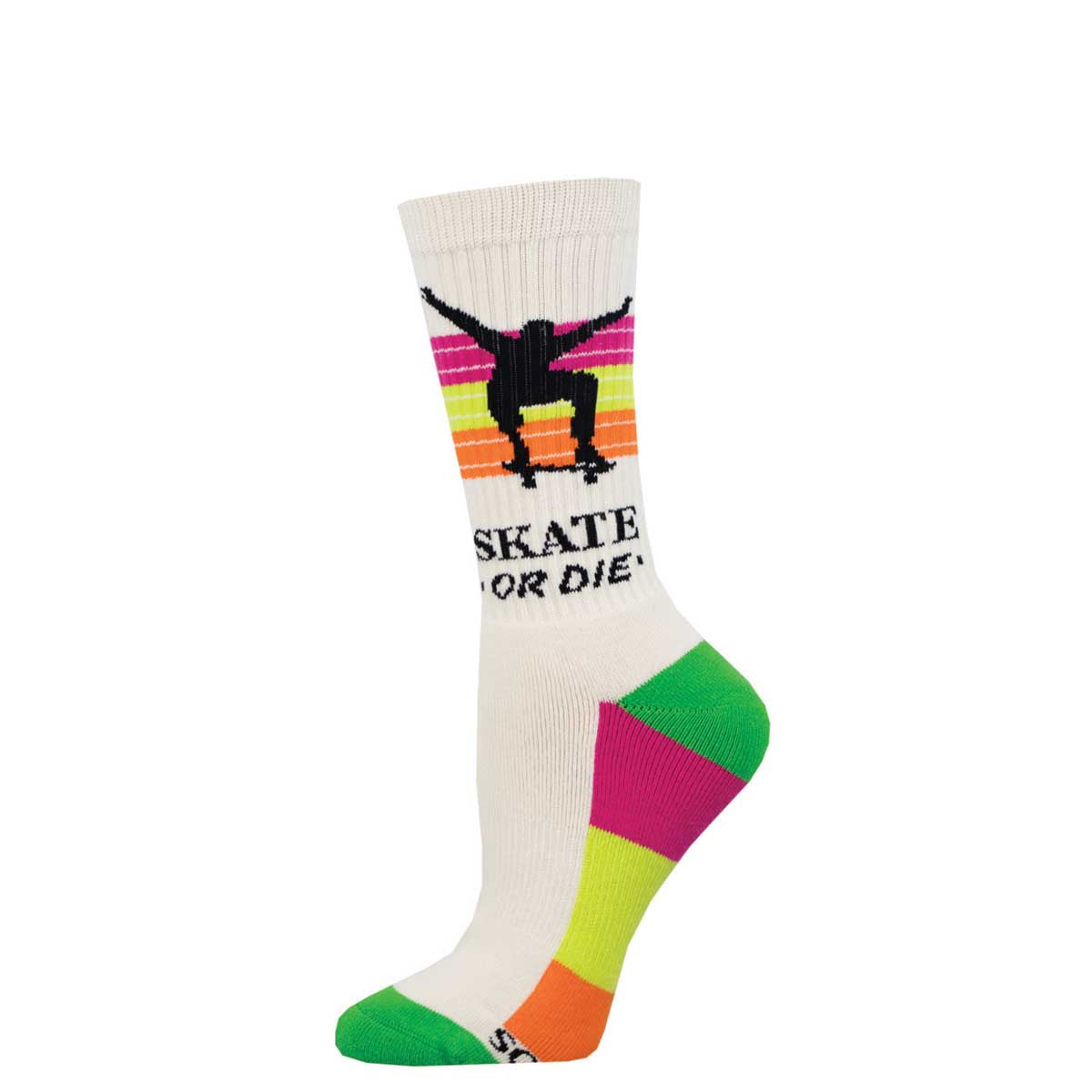 Athletic Novelty Crew "Skate Or Die" Socks