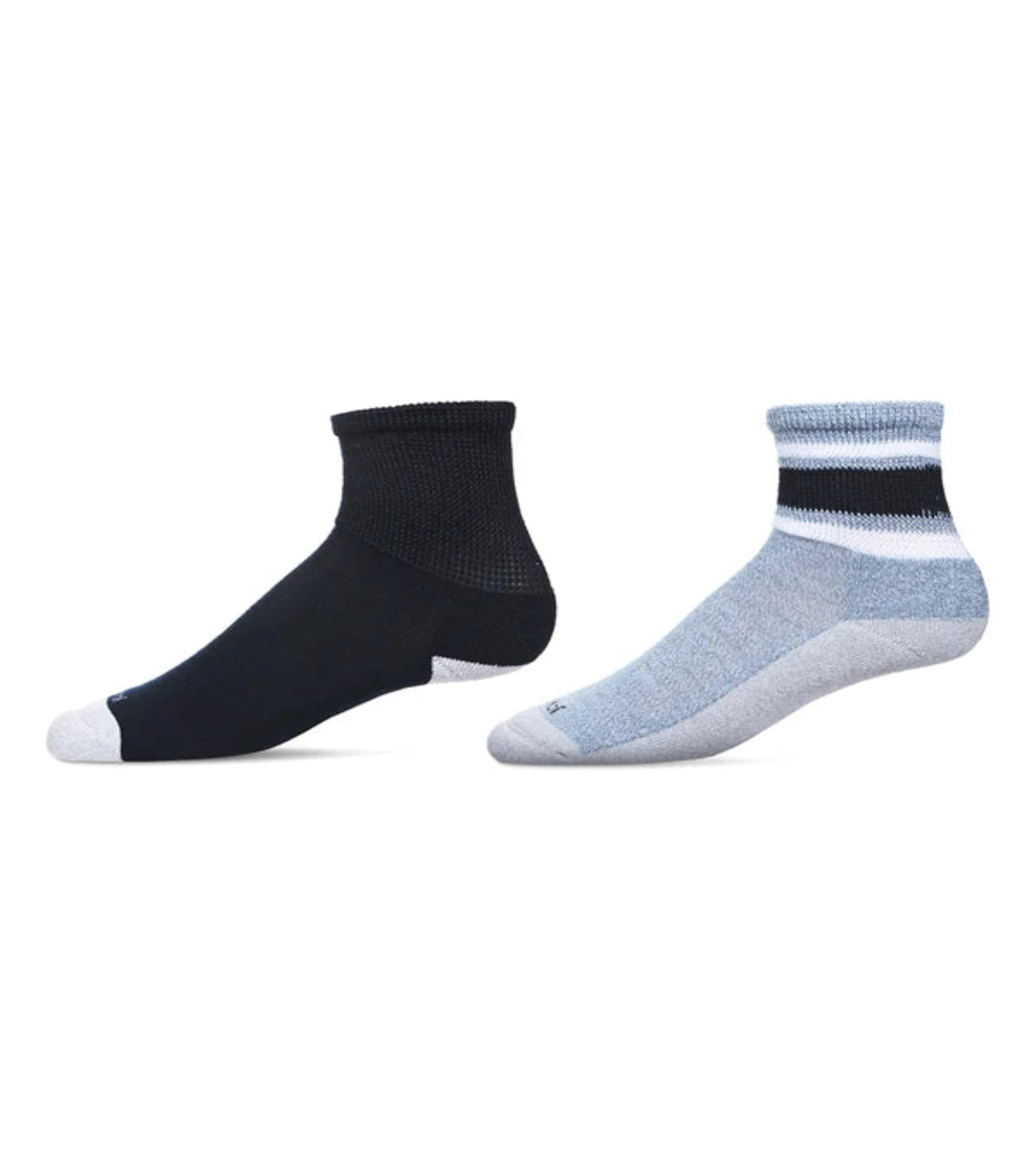 Diabetic Half Cushion Quarter Sock- 2 Pair