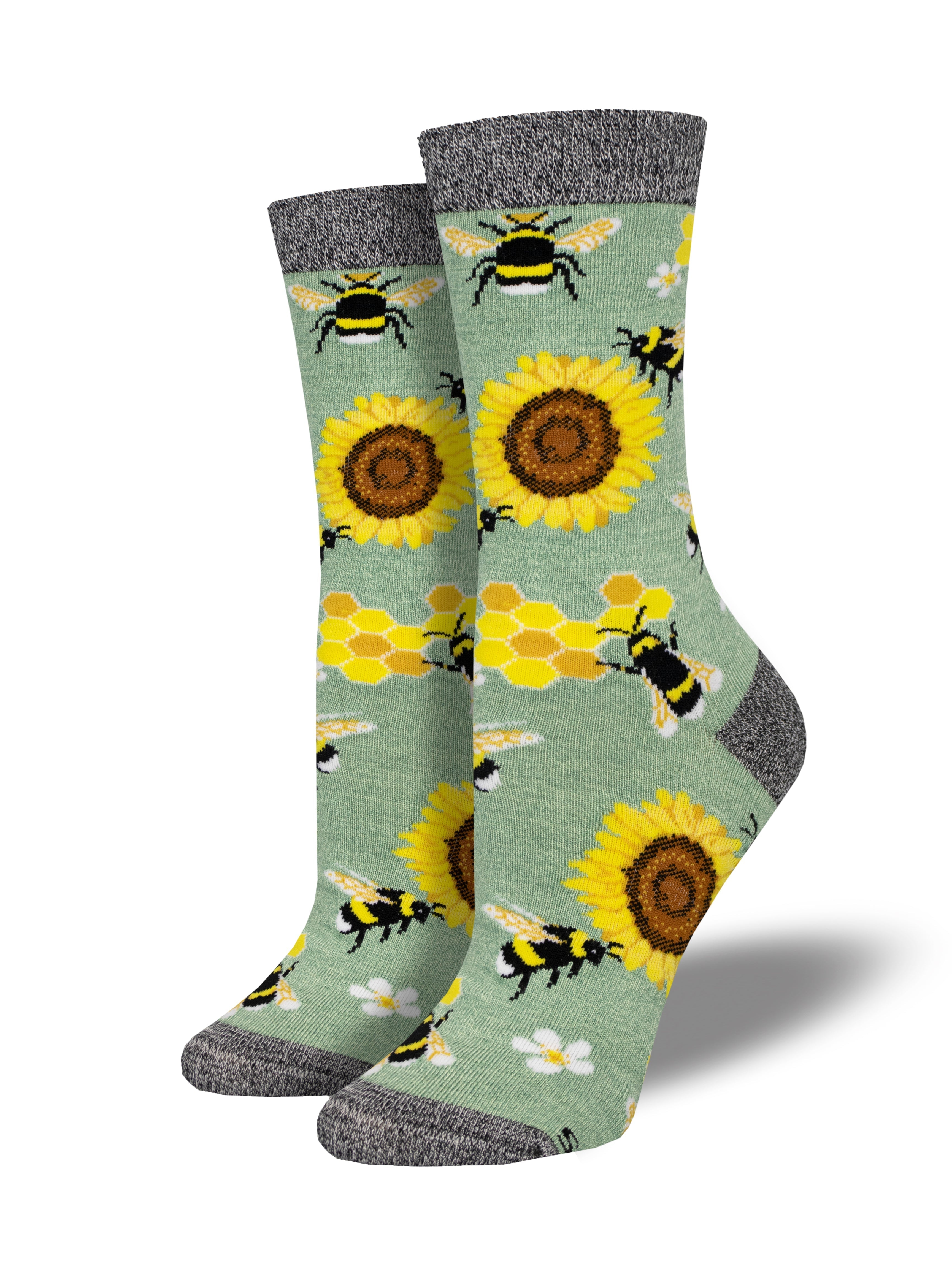 Women's Bamboo "Honey In The Bank" Socks