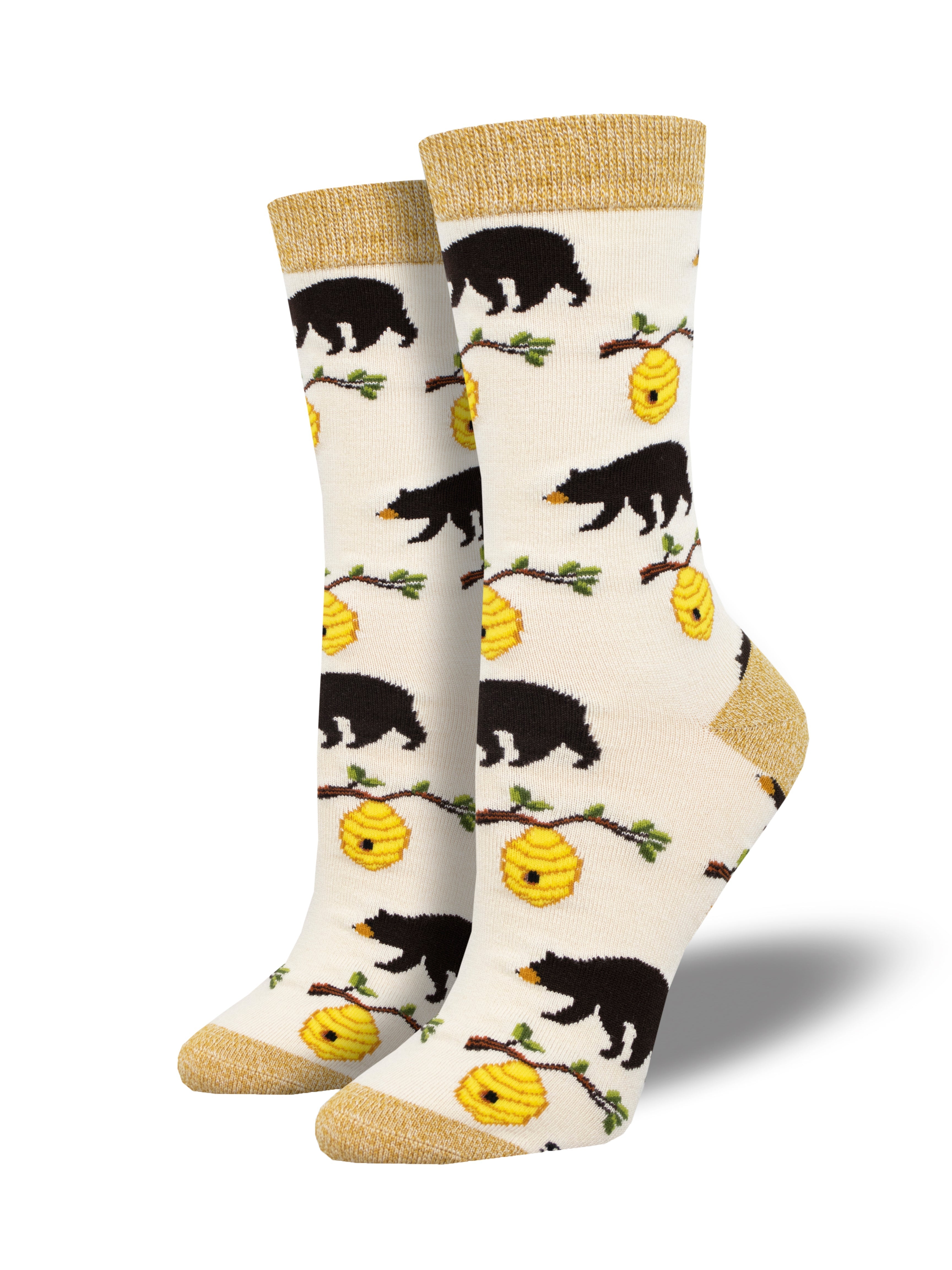 Women's Bamboo "Bears And Bees" Socks