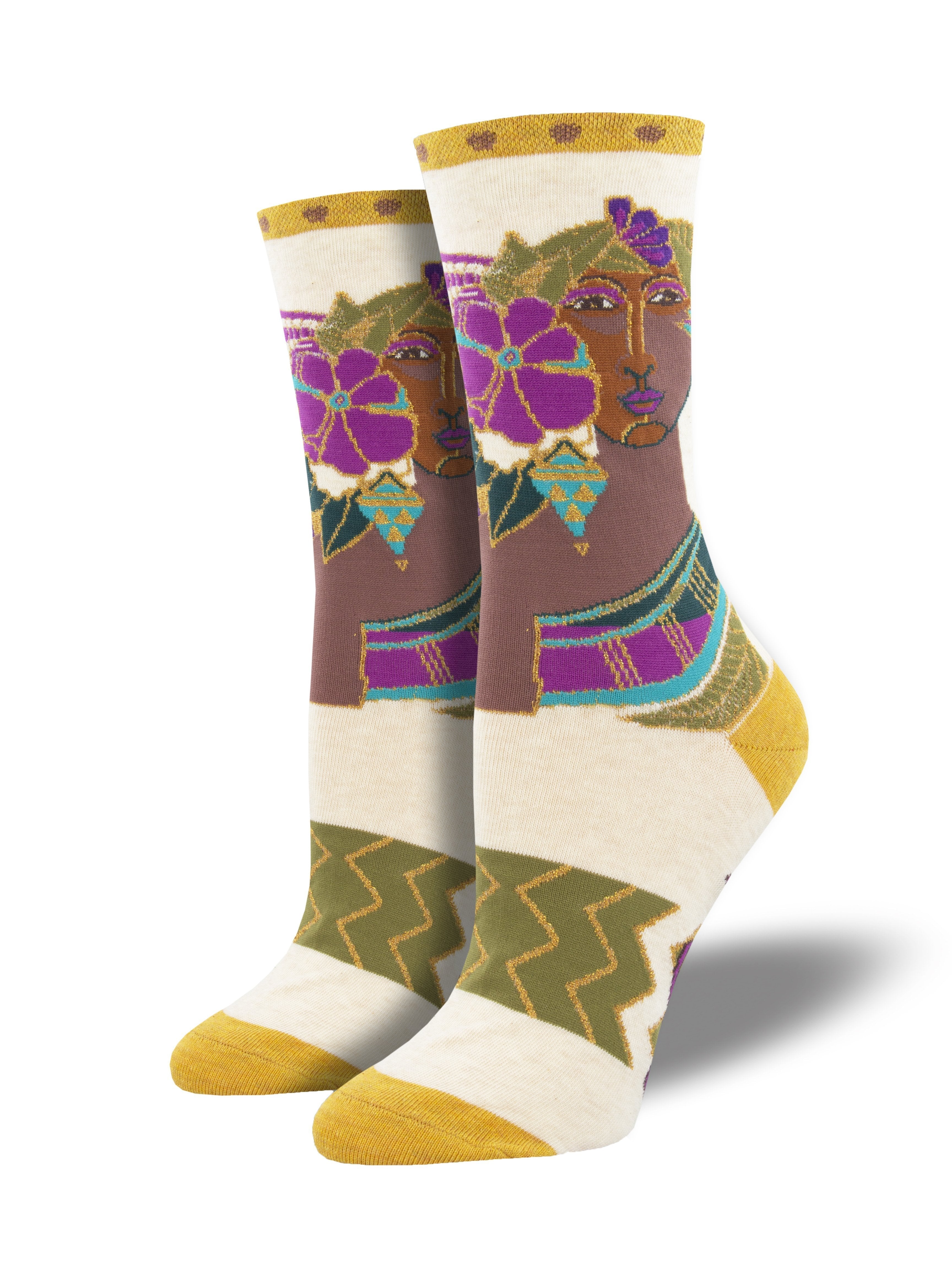 Women's Laurel Burch "Blossoming Woman" Socks